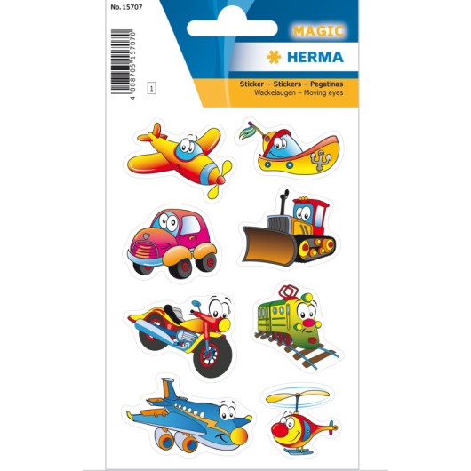 PEGATINAS MAGIC VEHICLES MOVING EYES
