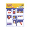 ETIQUETAS ADHESIVAS NAVIDAD PAPA NOEL