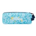 Estuche Stitch tropical azul vista trasera con diseño estampado