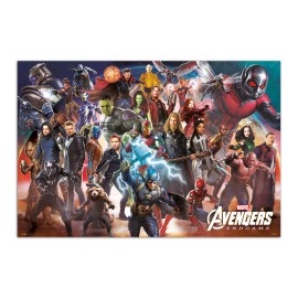 POSTER MARVEL LOS VENGADORES: ENDGAME LINE UP