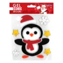 PEGATINAS GEL DECO NAVIDAD PINGÜINO