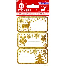 ETIQUETAS NAVIDAD PURPURINA