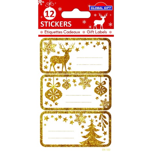 ETIQUETAS NAVIDAD PURPURINA