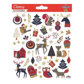 PEGATINAS CLASSY NAVIDAD ELEMENTOS NAVIDEÑOS VARIOS