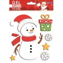 PEGATINAS GEL DECO NAVIDAD MUÑECO DE NIEVE