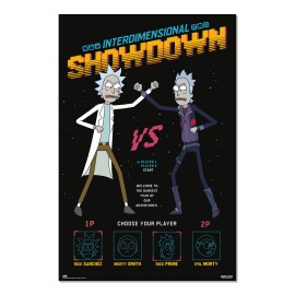 POSTER RICK & MORTY INTERDIMENSIONAL SHOWDOWN