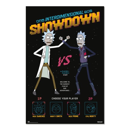 POSTER RICK & MORTY INTERDIMENSIONAL SHOWDOWN