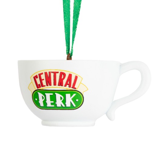 SET DE 3 ADORNOS DE NAVIDAD FRIENDS-PAVO, SOFA Y TAZA CENTRAL PERK