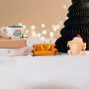 SET DE 3 ADORNOS DE NAVIDAD FRIENDS-PAVO, SOFA Y TAZA CENTRAL PERK