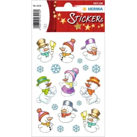 PEGATINAS DECOR MUÑECO DE NIEVE