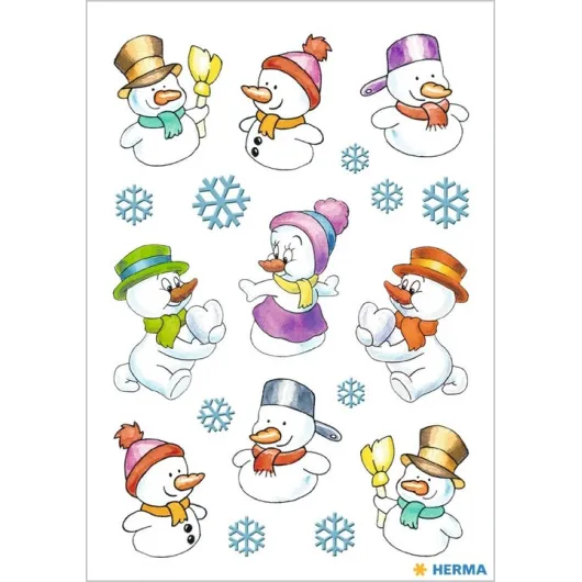 PEGATINAS DECOR MUÑECO DE NIEVE
