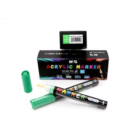 SET ROTULADORES PINTURA ACRILICA VERDE 21 S500