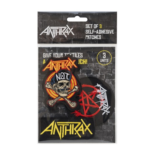 SET DE 3 PARCHES ANTHRAX