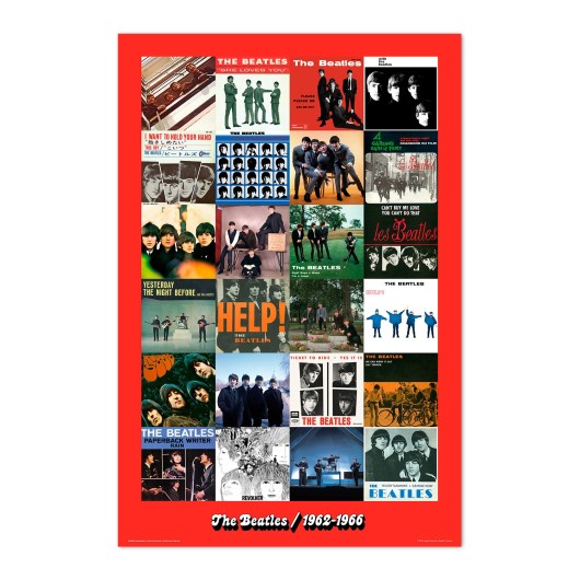 POSTER THE BEATLES ERA 1962-1966