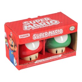 SALERO Y PIMENTERO NINTENDO SUPER MARIO SETAS