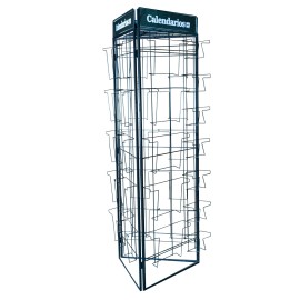 EXPOSITOR BIOMBO TRIANGULAR CALENDARIOS 30X30/A3/DELUXE NEGRO SIN MERCANCIA