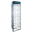EXPOSITOR BIOMBO TRIANGULAR CALENDARIOS 30X30 NEGRO SIN MERCANCIA