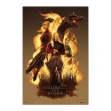 POSTER JUEGO DE TRONOS LA CASA DEL DRAGON FIRE AND BLOOD