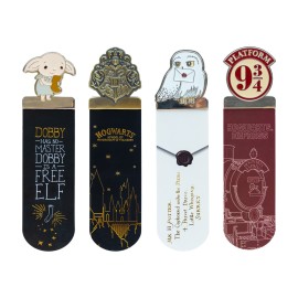 SET DE 4 MARCAPAGINAS HARRY POTTER
