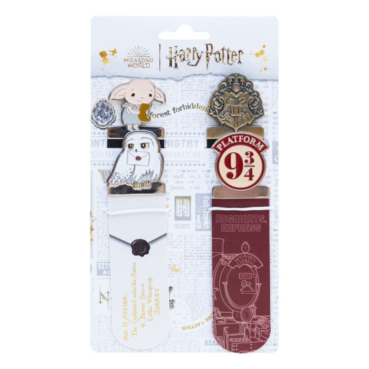 SET DE 4 MARCAPAGINAS HARRY POTTER