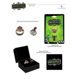SET DE 2 ANILLOS BEETLEJUICE BIOEXORCISTA Y EXMUJER