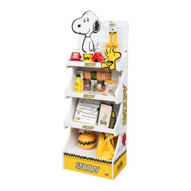Expositor Snoopy para tienda con estantes display vertical sin productos 2