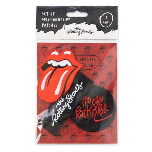SET DE 3 PARCHES THE ROLLING STONES