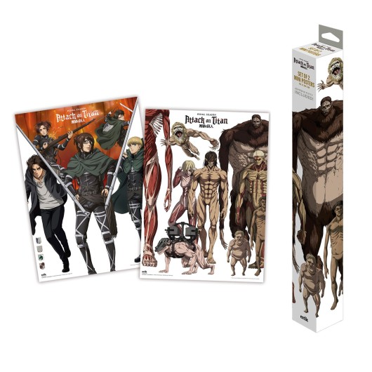 SET MINIPOSTERS ATTACK ON TITAN