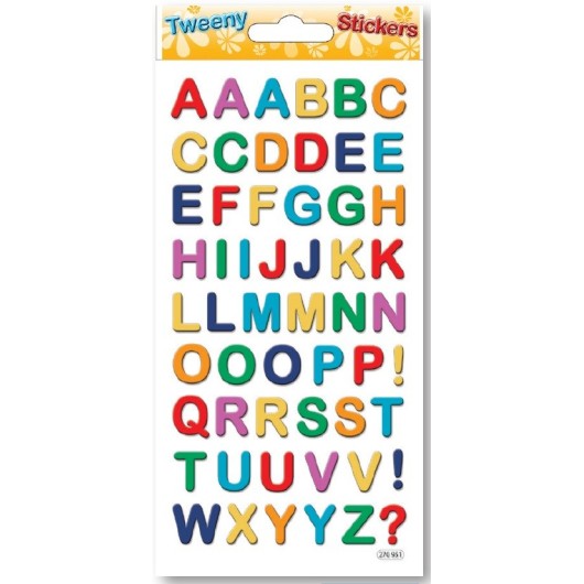 PEGATINAS TWEENY FOAMY LETRAS Y NUMEROS HOLOGRAFICO