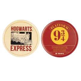 SET DE 2 POSAVASOS HARRY POTTER PLATAFORMA 9 3/4