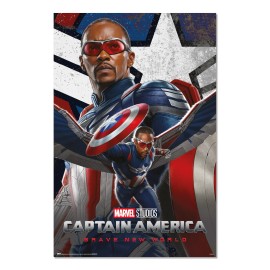 POSTER MARVEL CAPITAN AMERICA BRAVE NEW WORLD