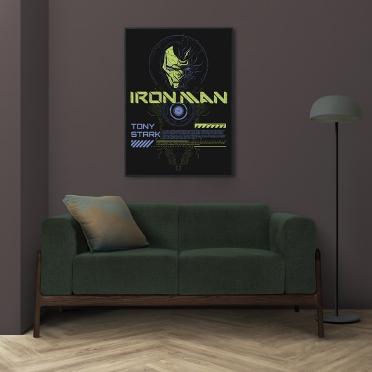 POSTER LUMINISCENTE MARVEL IRON MAN