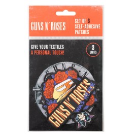 SET DE 3 PARCHES GUNS N ROSES 2