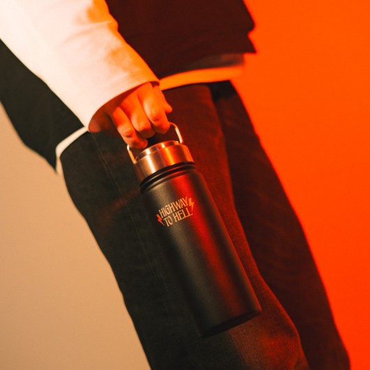 BOTELLA METALICA HOT&COLD 550ML AC/DC