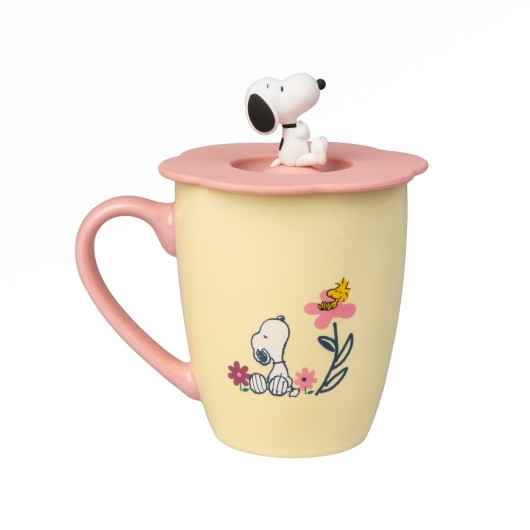 TAZA PREMIUM CON TAPA SNOOPY