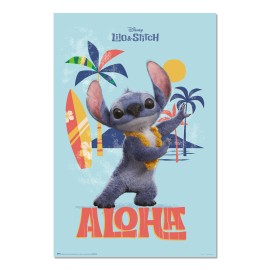 POSTER DISNEY STITCH LIVE ACTION ALOHA