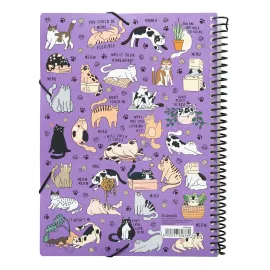 CARPETA DE FUNDAS A4 MEOW MEOW WEIRD CATS 2