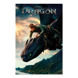 POSTER COMO ENTRENAR A TU DRAGON LIVE ACTION