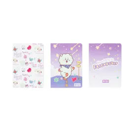 PACK 3 CUADERNOS A6 BT21 THE JOURNEY RJ 2