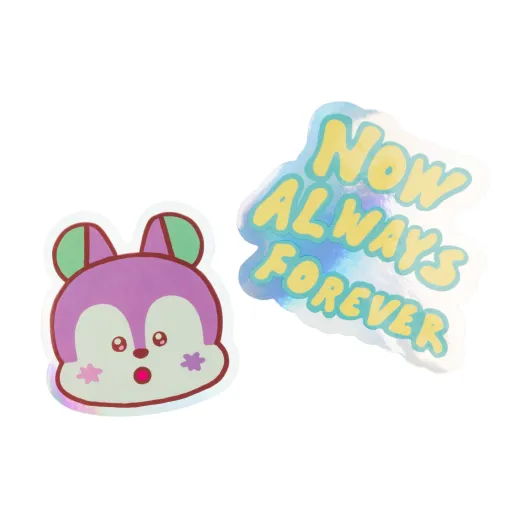 PACK 2 PEGATINAS VINILO BT21 THE JOURNEY MANG