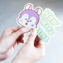 PACK 2 PEGATINAS VINILO BT21 THE JOURNEY MANG