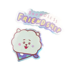 PACK 2 PEGATINAS VINILO BT21 THE JOURNEY RJ