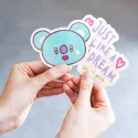 PACK 2 PEGATINAS VINILO BT21 THE JOURNEY KOYA