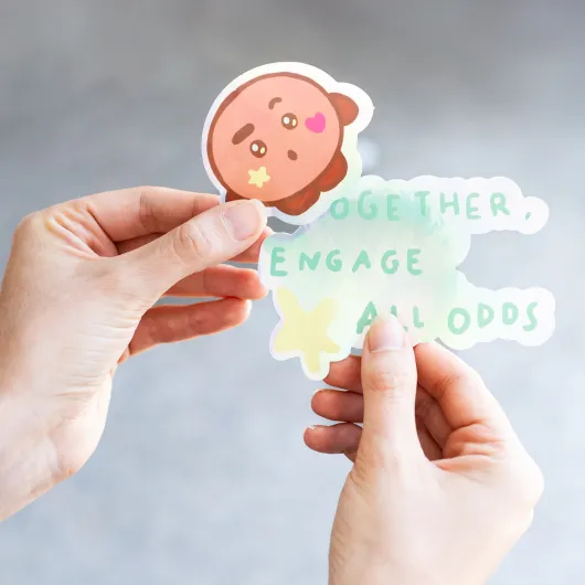 PACK 2 PEGATINAS VINILO BT21 THE JOURNEY SHOOKY