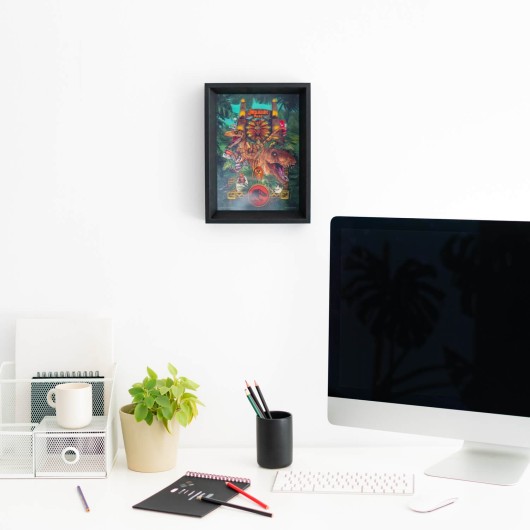PRINT LENTICULAR ENMARCADO JURASSIC PARK