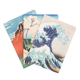 PACK 3 CUADERNOS A5 LA GRAN OLA DE KANAGAWA HOKUSAI