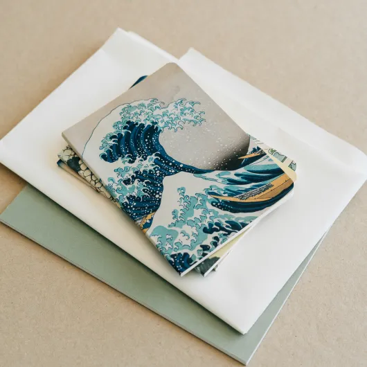PACK 3 CUADERNOS A6 LA GRAN OLA DE KANAGAWA HOKUSAI