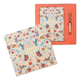 SET CUADERNO PREMIUM A5 CON BOLIGRAFO FRIDA KAHLO VIVA LA VIDA