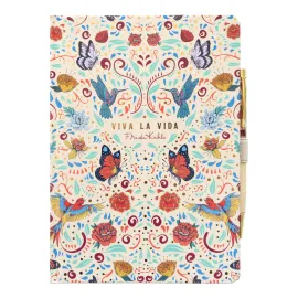 SET CUADERNO PREMIUM A5 CON BOLIGRAFO FRIDA KAHLO VIVA LA VIDA 2