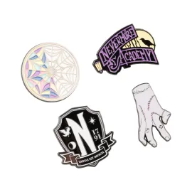 SET DE 4 PINS WEDNESDAY